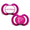 Atlanta Falcons Pink Pacifier 2-Pack Bpa Free Orthodontic Infant Soothers